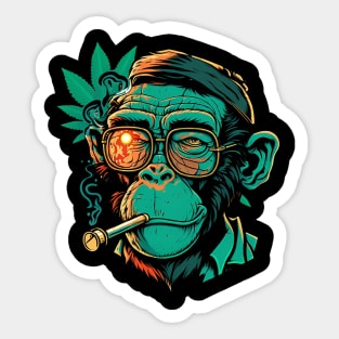 Professor Monkey Sticker